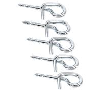 Alberts 869212 Crochet balançoire | avec filetage à bois | à visser | galvanisé, en bleu | longueur 160 mm | Ø du filetage 12 x 55 mm | kit de 5