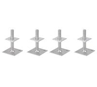 Alberts 892557 I-Pfostenträger Support de Poteau en I, argenté