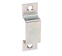 Alberts 901929 Gâche | avec Trous de vis fraisés | Zingué bichromaté| 25 x 12 mm | 2er Set Verrou, Gris