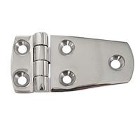 Alberts Charnière GAH 725068 | Acier Inoxydable, V4A | Hauteur 38 mm | Largeur 68 mm, Blanc