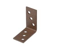 Alberts Duravis® 822507 Lot de 100 connecteurs coudés - Revêtement duplex marron rouille - Dimensions : 40 x 40 x 20 mm