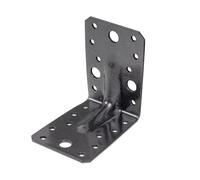 Alberts DURAVIS® 823085 Lot de 25 raccords d'angle pour charges lourdes avec rainure, revêtement duplex diamanté, 90 x 90 x 65 mm