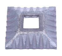 Alberts GAH 422929 Rosace de recouvrement | martelé | Acier | 70 x 20 mm, métallique