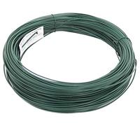 Alberts GAH 530167 Reliure | galvanisé, Enduit de Plastique Vert | Longueur Fil Ø 2 mm, métallique, 100 m / Ø2 mm