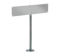 Alberts GAH 690663 Fixation de Plaque d'immatriculation | Visser | galvanisé à Chaud | Hauteur Totale 555 mm, Blanc