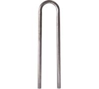 Alberts GAH 772376 Barre de Protection Universelle | à Poser dans Le béton | galvanisé à Chaud | Largeur 360 mm | Hauteur au-Dessus du Sol 1000 mm, Blanc