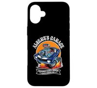Albert's Garage Hotrod Voiture Classique Design pour Nom Albert Coque pour iPhone 16 Plus