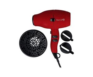 Albi Pro Albi Sèche-Cheveux R&J Ultra Compact Rouge 2000 W (3650R), Noir