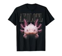 Albino Axolotl Visage Aquatique Faune Nature Axolotl T-Shirt Graphique avec Valeur