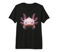 Albino Axolotl Visage Aquatique Faune Nature Axolotl T-Shirt Haut de Gamme