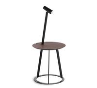 Albino Torcia Table d'appoint noyer / blanc Casamania Horm - RT430BX