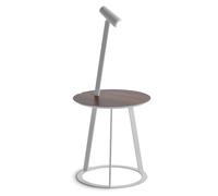 Albino Torcia Table d'appoint noyer / blanc Casamania Horm - RT430ZX