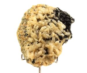 Albite + Epidote. 2285.0 Ct. Saint-Véran, Hautes-Alpes, France.