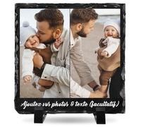 ALBK Cadeau Personnalisé Photo - Cadre Photo Personnalisé, Ardoise Personnalisée Photo, Cadeau pour Femme, Homme, Maman, Papa, Couple, Cadre Personnalisé, Cadeau pour Anniversaire, Noël, Mariage