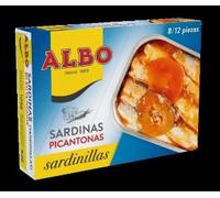 Albo Sardines Picantonas Piquantes, Pack de 3 Boîtes de 82g, Format Traditionnel
