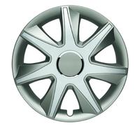 Albrecht 14 Pouces Gris/Argent enjoliveurs pour Jantes en Acier Run enjoliveur de Roue en Plastique avec Peinture en Couches Enjoliveurs dans l'emballage d'origine Albrecht