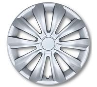 Albrecht 16 Pouces Argent enjoliveurs de Roue pour Jantes en Acier, enjoliveurs de Roue Delta Made in EU - Seulement Authentique dans l'emballage Albrecht