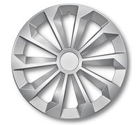 Albrecht 16 Pouces Argent enjoliveurs pour Jantes en Acier - Fame enjoliveur de Roue en Plastique avec Peinture en Couches - Enjoliveurs dans l'emballage d'origine Albrecht - Fabriqué en UE