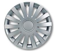 Albrecht 17 Pouces Argent enjoliveurs pour Jantes en Acier - Wind enjoliveur de Roue en Plastique avec Peinture en Couches - Enjoliveurs dans l'emballage d'origine Albrecht - Fabriqué en UE