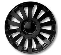 Albrecht 17 Pouces Noir enjoliveurs pour Jantes en Acier - Wind enjoliveur de Roue en Plastique avec Peinture en Couches - Enjoliveurs dans l'emballage d'origine Albrecht - Fabriqué en UE