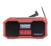 Albrecht Radio d'extérieur DR 112 – DAB+, FM, USB, Bluetooth, charge de batterie, manivelle, panneau
