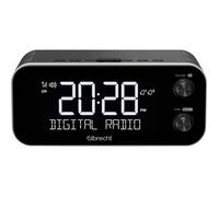 Albrecht Electronics Radio-réveil DR 455 DAB+ FM, Fonction réveil, ASA, Écran 5" désactivable, Noir