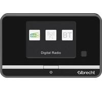 Albrecht DR 521 Radio de table DAB+, FM AUX, Bluetooth, DAB+, FM avec télécommande, fonction réveil noir