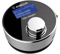 Albrecht Adaptateur DAB+ DR54 – autoradio/salon, FM sans fil, sortie auxiliaire, argent/noir