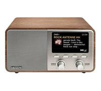 Albrecht DR 760 Radio de table DAB+, FM DAB+, AUX, Bluetooth Boîtier en bois véritable, avec caisson d'enceinte bois, marron
