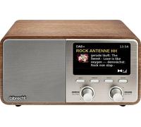 Albrecht DR 760 Radio de table DAB+, FM DAB+, AUX, Bluetooth Boîtier en bois véritable, avec caisson d'enceinte bois, marron