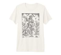 Albrecht Durer Vintage The Flaming Sword T-Shirt Haut de Gamme