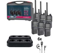 Albrecht Tectalk Worker 3 29827 Emetteur-récepteur PMR jeu de 6
