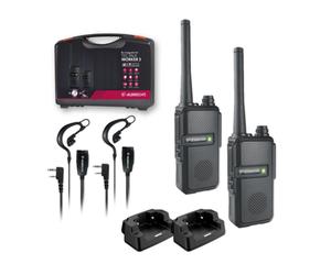 Albrecht Tectalk worker 3 Pack 2 walkies et 2 micro écouteurs Valise avec pack 2 Midland Tectalk Worker 3 + micro casque et socles de recharge.