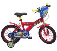 albri 14 Pouces, Vélo Mickey Souris Enfant, Rouge
