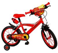 albri Bici Da Bambino Pollici Di Cars Vélo pour Enfant 16 Pouces de Voiture Adulte Unisexe, Rouge