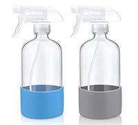 Albrsoy Lot de 2 flacons pulvérisateurs en verre de 500 ml - Vaporisateur pour plantes avec 3 modes - Nettoyage, huiles essentielles, soin des cheveux - Buse réglable