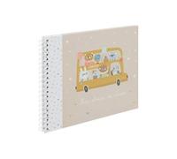 - Album 12 Photos de Classe "School Bus" 32cm Beige