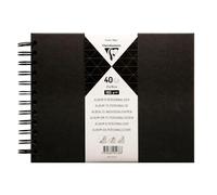 Album à personnaliser de 40 feuilles 185g/m2 au format 21x16cm - Noir