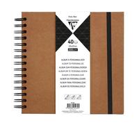 Album à personnaliser de 40 feuilles 200g/m2 au format 20x20cm - Kraft