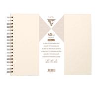 Album à personnaliser de 40 feuilles 200g/m2 au format 32x24cm - Ivoire irisé