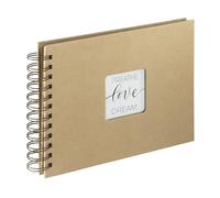 Album à spirale "Craft", 24 x 17 cm, 40 pages en papier kraft