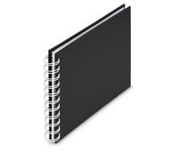 Album à spirale ""Fine Art"", 18,5x15 cm, 30 pages blanches, New Black