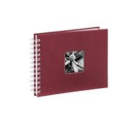 Album à spirale Fine Art, 24 x 17 cm, 50 pages blanches, Bordeaux