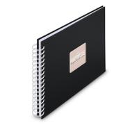 Album à spirale "Fine Art", 28 x 24 cm, 50 pages blanches, New Black