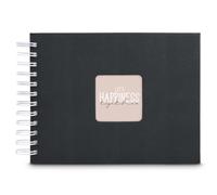 Album à spirales « Fine Art », 24 x 17 cm, 50 pages blanches, noir