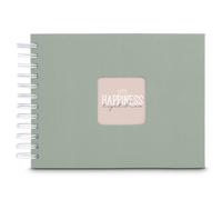 Album à spirales Fine Art 24 x 17 cm, 50 pages blanches, sauge