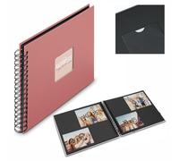 Album à spirales "Fine Art", 28 x 24 cm, 50 pages noires, couleur terre cuite