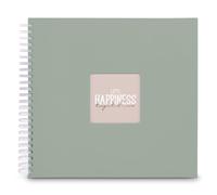 Album à spirales "Fine Art", 36 x 32 cm, 50 pages blanches, sauge