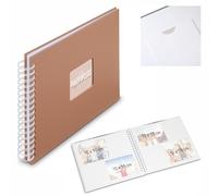 Hama Album à spirales Fine Art 36 x 32 cm 50 pages noires Blanc