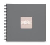 Hama Album à spirales Fine Art 36 x 32 cm – 50 pages noires – Gris pierre
